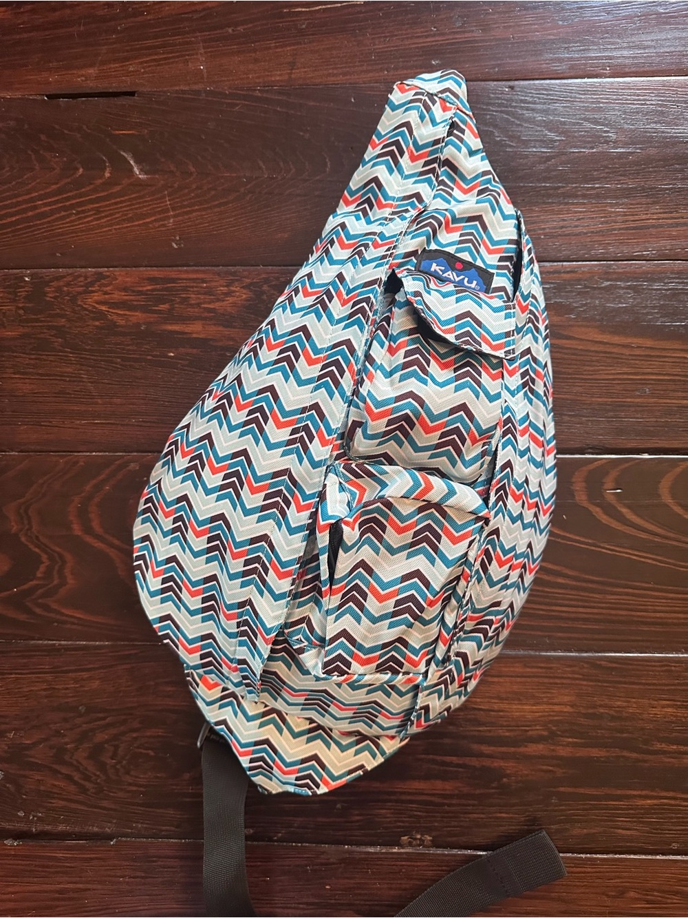 KAVU Women’s Chevron Rope Sling Bag – Multi-Color - Brand New